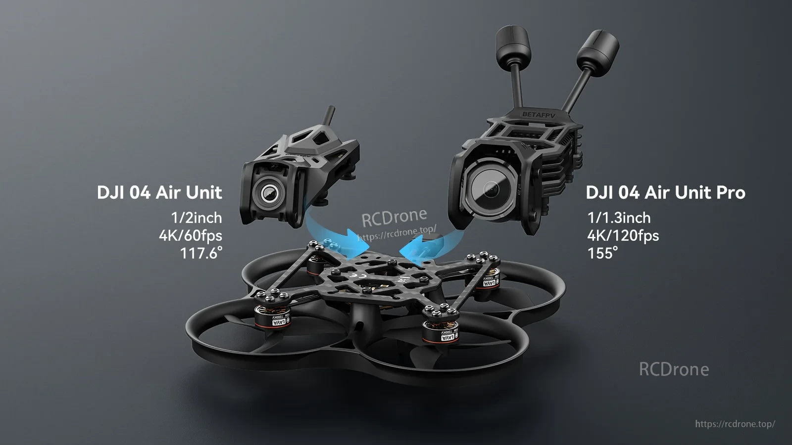 Carbon plate layout for BetaFPV Pavo20 Pro II frame compatible with DJI O4 Air Unit and O4 Air Unit Pro
