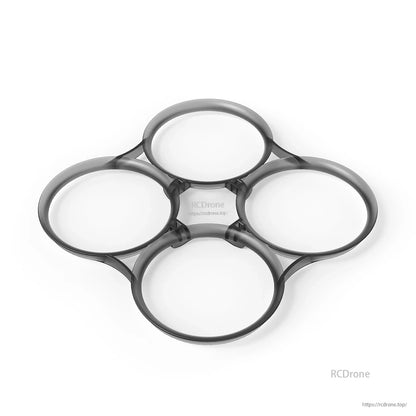 Four-duct whoop guard for Pavo35 frame, 92mm duct ring set shown from top