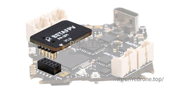 plugged into a compatible BetaFPV flight controller via pin-connector (no soldering)