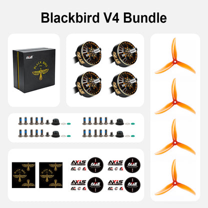 Axisflying x BlackBird V4 2307.3 5-inch FPV motor with Sbang freestyle BST IP53, 1960/2060KV, 12N14P, M5 shaft