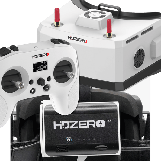 HDZero BoxPro Starter Kit – BoxPro Goggle with BoxPro headset, radio controller, and receiver module