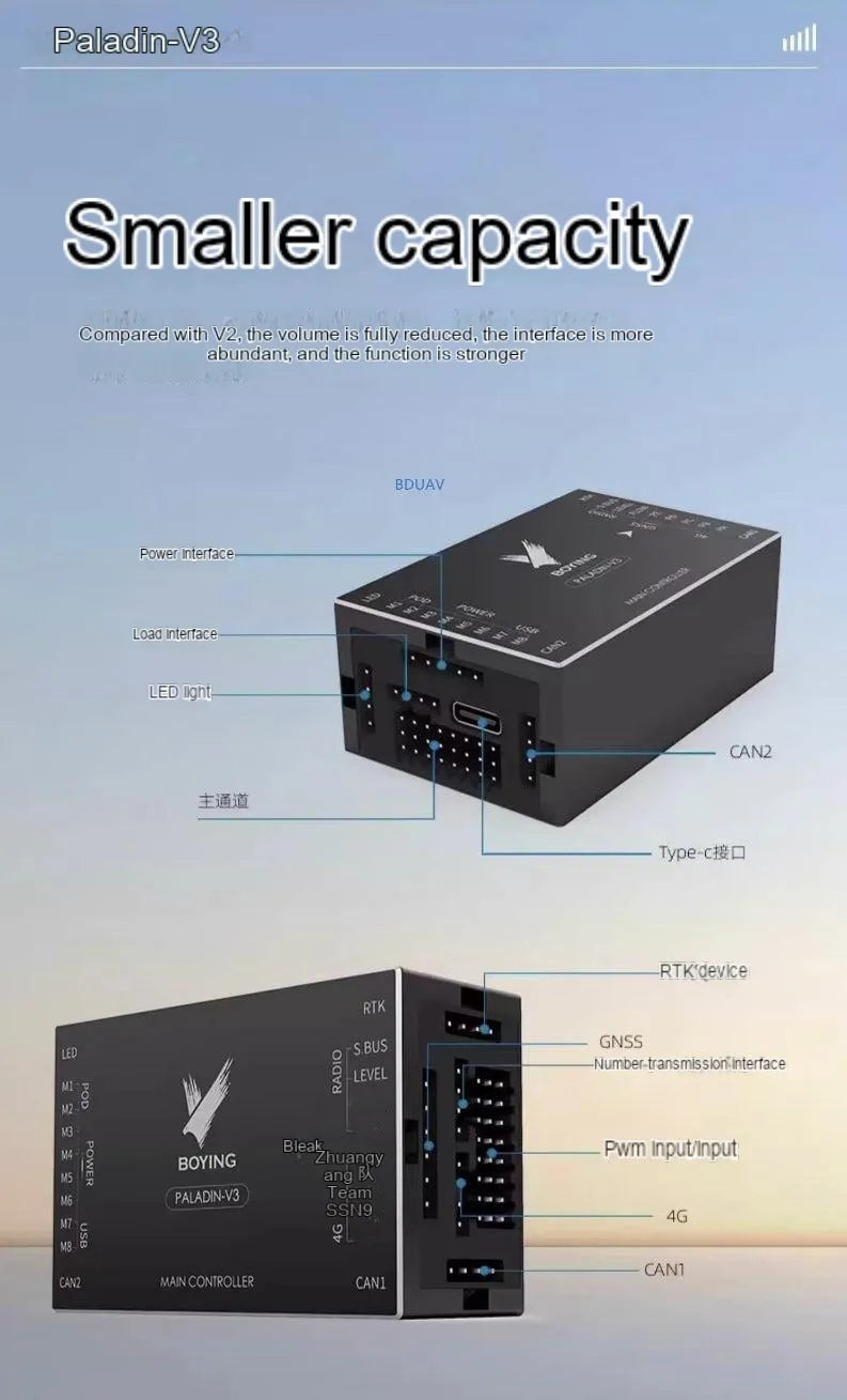 BoYing Paladin V3 Automatic Flight Controller for Agriculture Drone 6 Boying Paladin V3 Automatic Flight Controller for Agriculture Drone