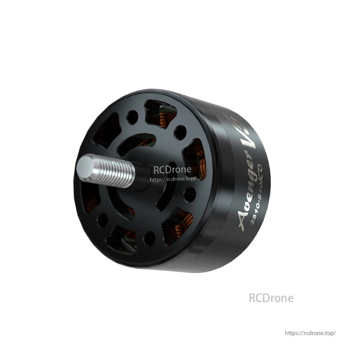 BrotherHobby Avenger 2810 V5 910KV brushless motor with black housing and threaded M5 shaft