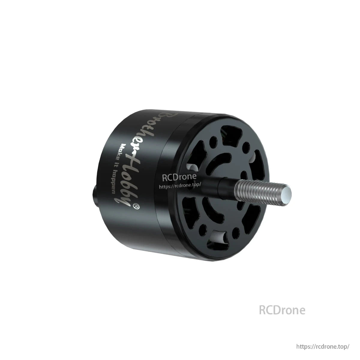 BrotherHobby Avenger 2816 V5 brushless motor with black housing and front-mounted threaded prop shaft