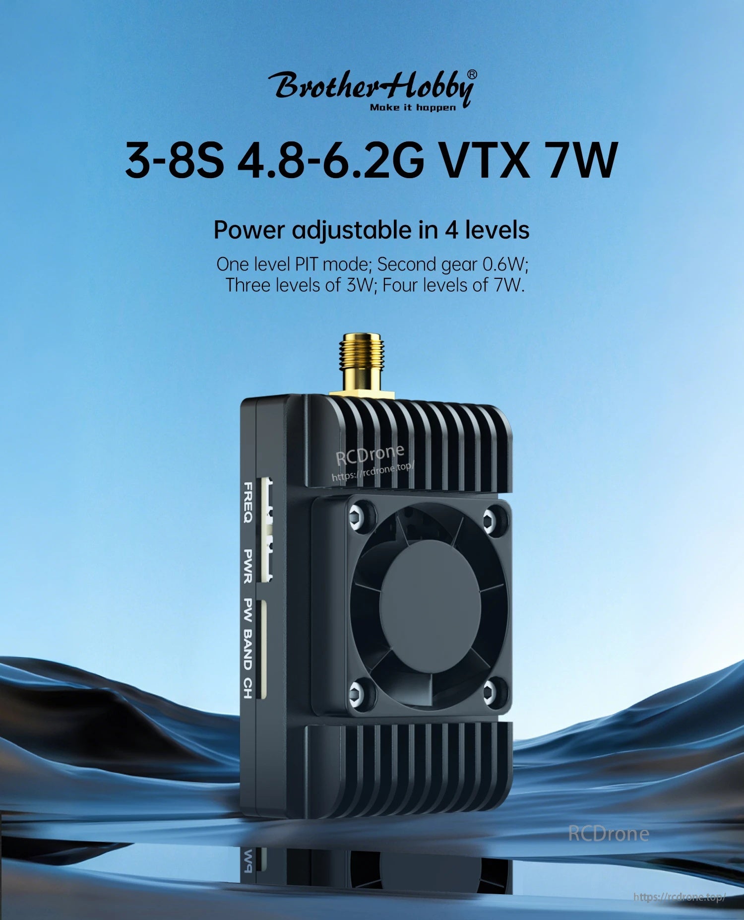 BrotherHobby Avenger 3-8S 4.8-6.2G VTX 7W