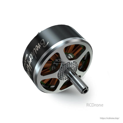 BrotherHobby Avenger 3110 Brushless Motor, BrotherHobby Avenger 3110 brushless drone motor with black aluminum bell, copper windings, and threaded shaft