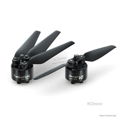 BrotherHobby Avenger 3115 V5 CW brushless motor with black propeller and top-mounted screws