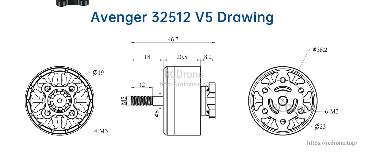 BrotherHobby Avenger 32512 V5 710KV Motor(CW)