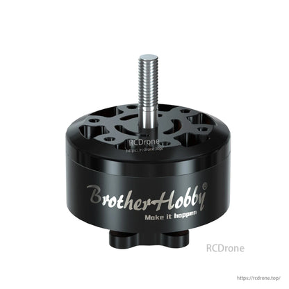 BrotherHobby Avenger 3512 V5 CW brushless motor with black aluminum housing and threaded shaft