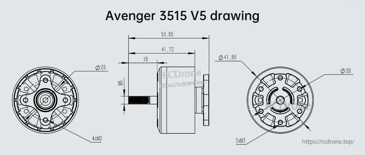 BrotherHobby Avenger 3515 V5 370KV/520KV/550KV/680KV Motor(CW)