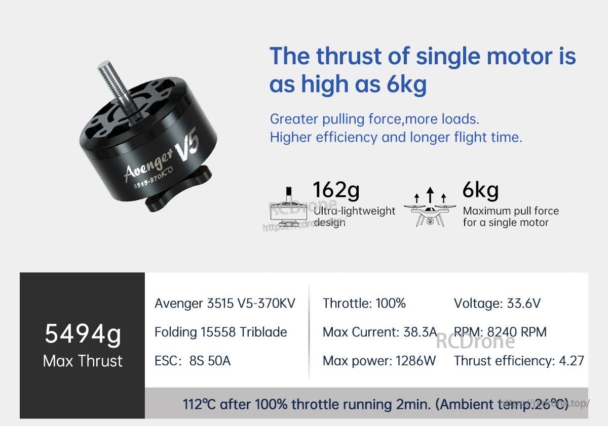 BrotherHobby Avenger 3515 V5 370KV/520KV/550KV/680KV Motor(CW)