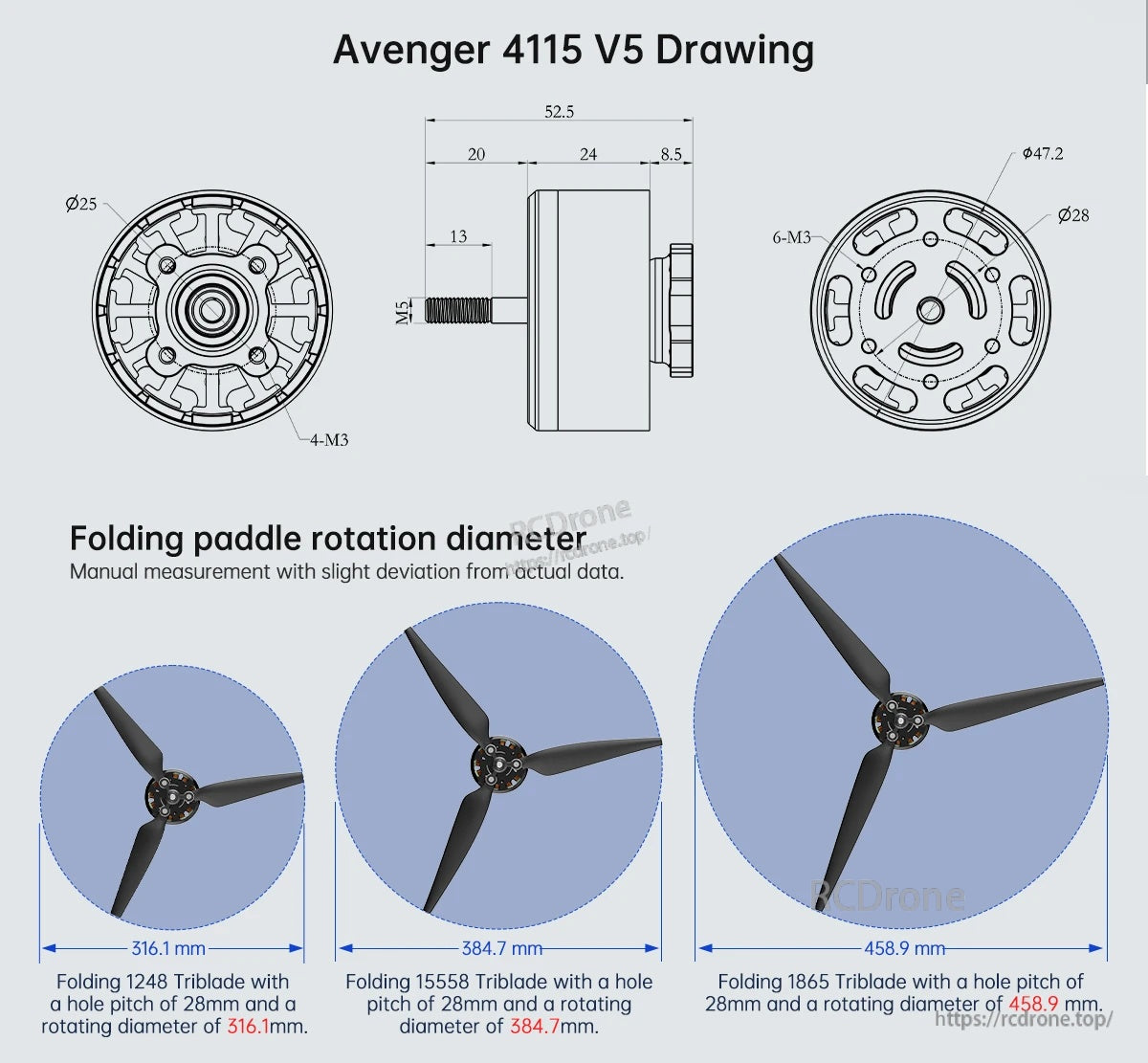 BrotherHobby Avenger 4115 V5 370KV/420KV/490KV/555KV Motor(CW)