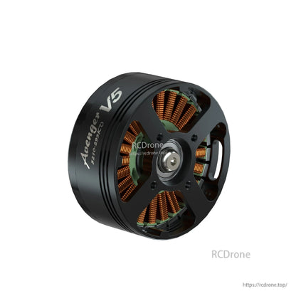 BrotherHobby Avenger 5210 V5 CW Motor, BrotherHobby Avenger 5210 V5 brushless motor with black bell housing and visible copper windings