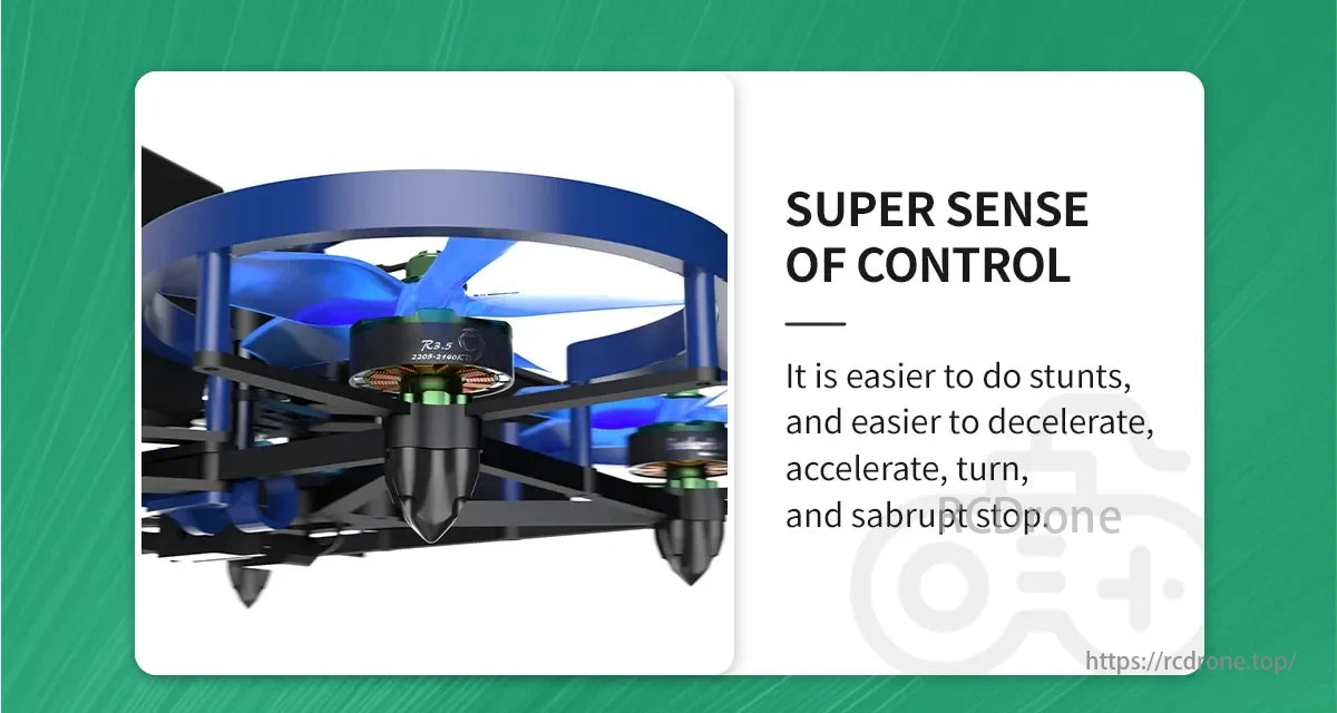 BrotherHobby R3.5 2205 2140KV 6S Brushless Motor, BrotherHobby R3.5 motor offers super sense of control for easier stunts and maneuvers.