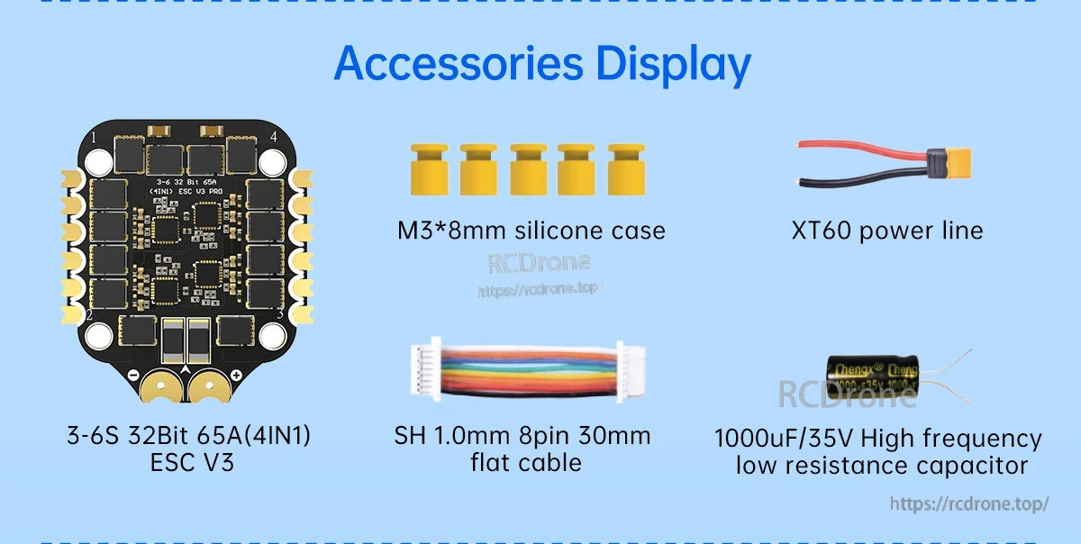 BrotherHobby Returner 3-6S 32Bit AM32 65A(4IN1) ESC V3 PRO