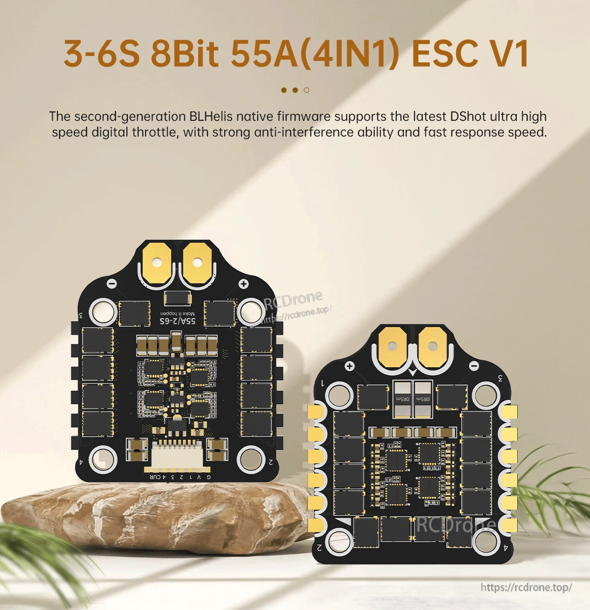 BrotherHobby Returner 3-6S 8Bit blheli_s 55A(4IN1) ESC V1