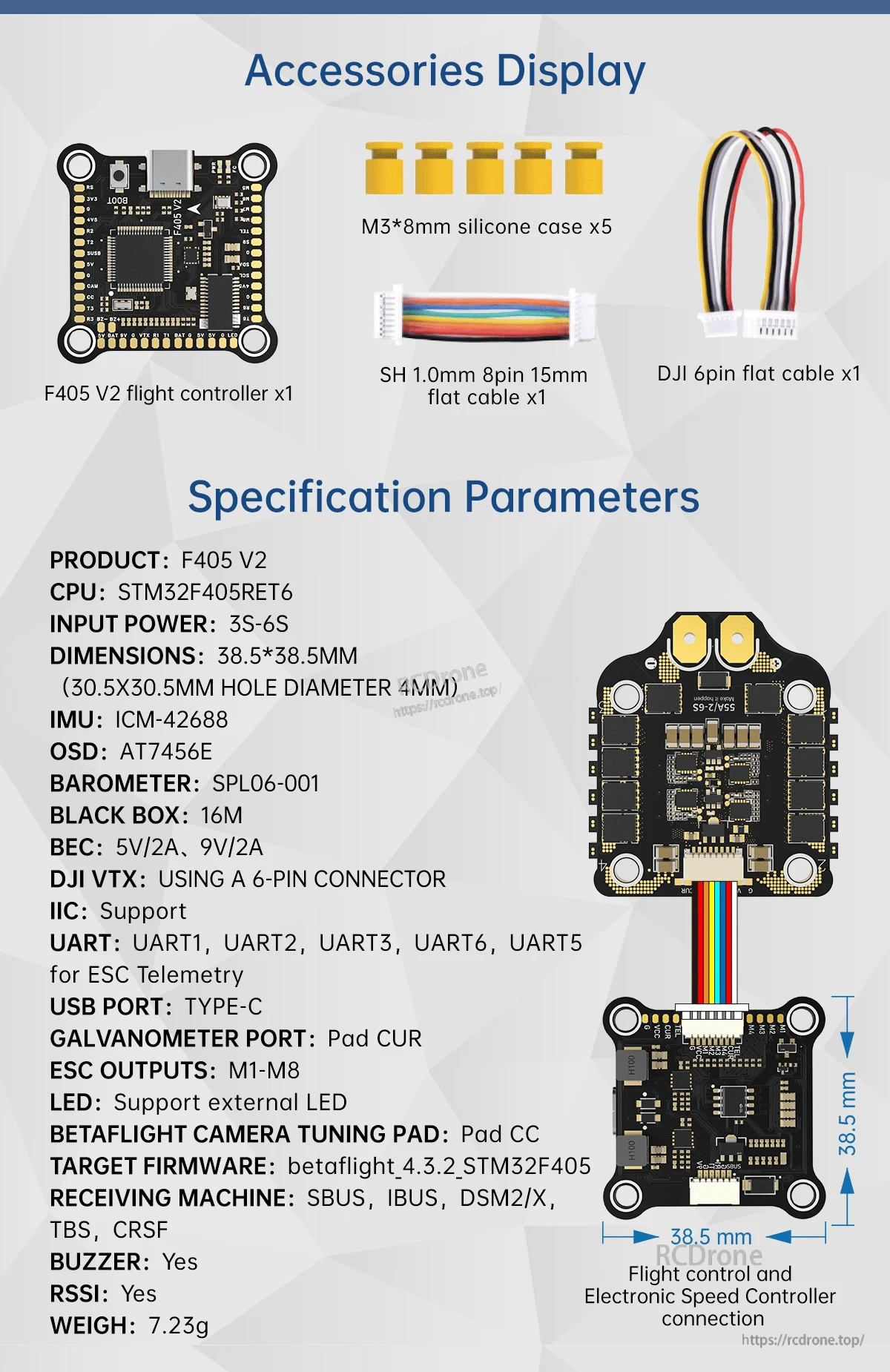 BrotherHobby Returner 3-6S F405 V2 Betaflight Flight controller