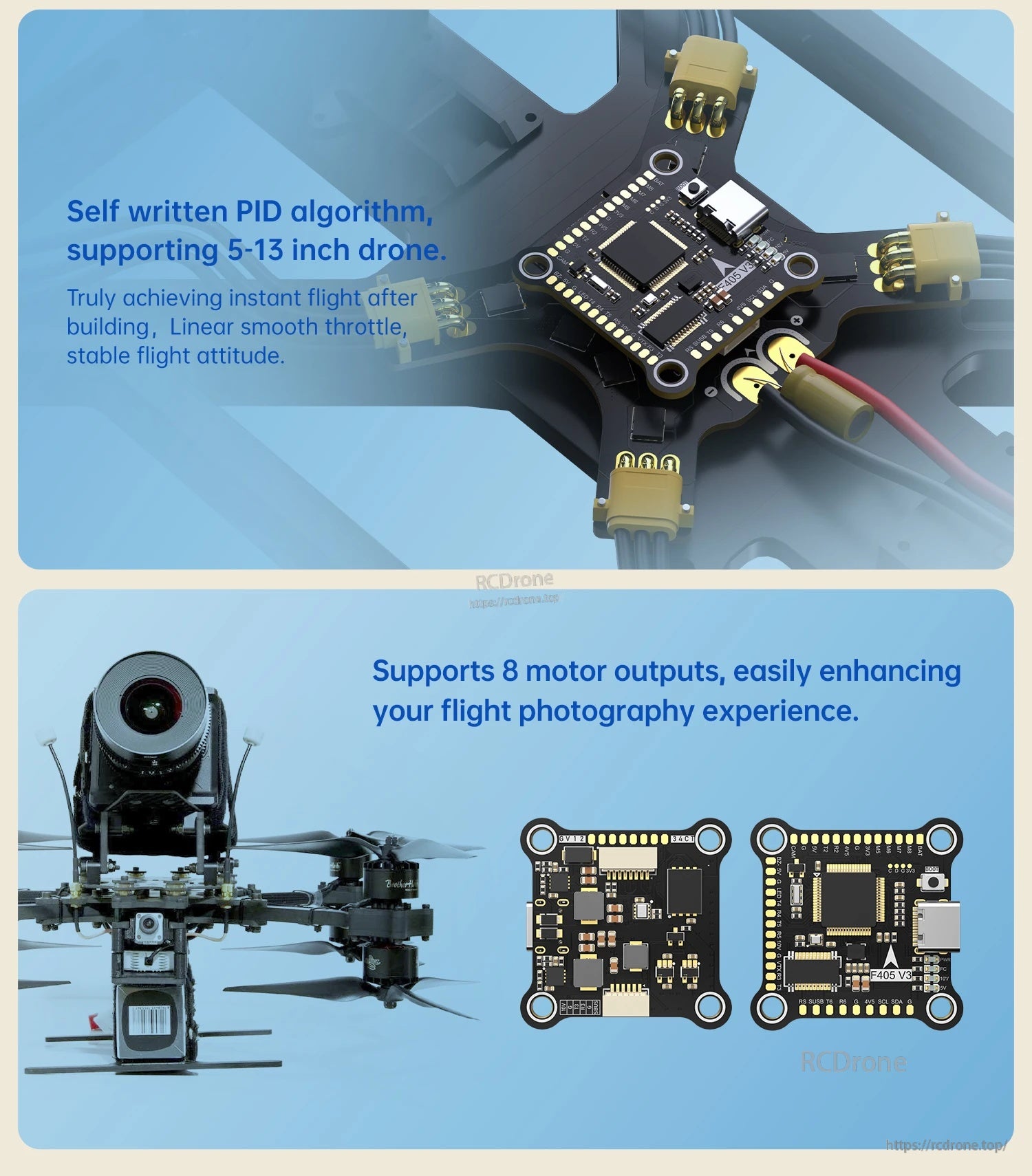 BrotherHobby Returner 3-6S F405 V3 Betaflight Flight controller