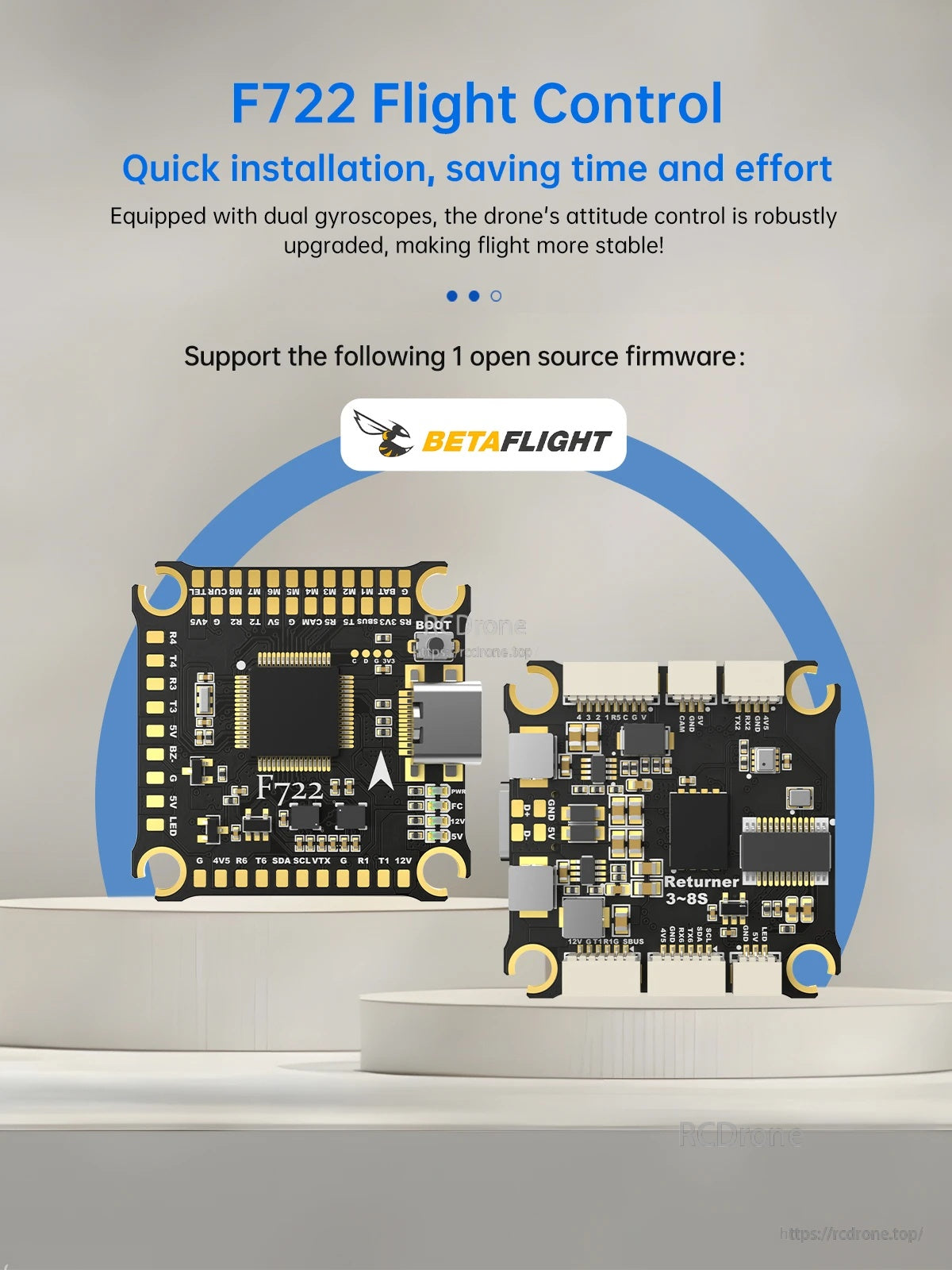 BrotherHobby Returner 3-8S F722 Betaflight Flight controller
