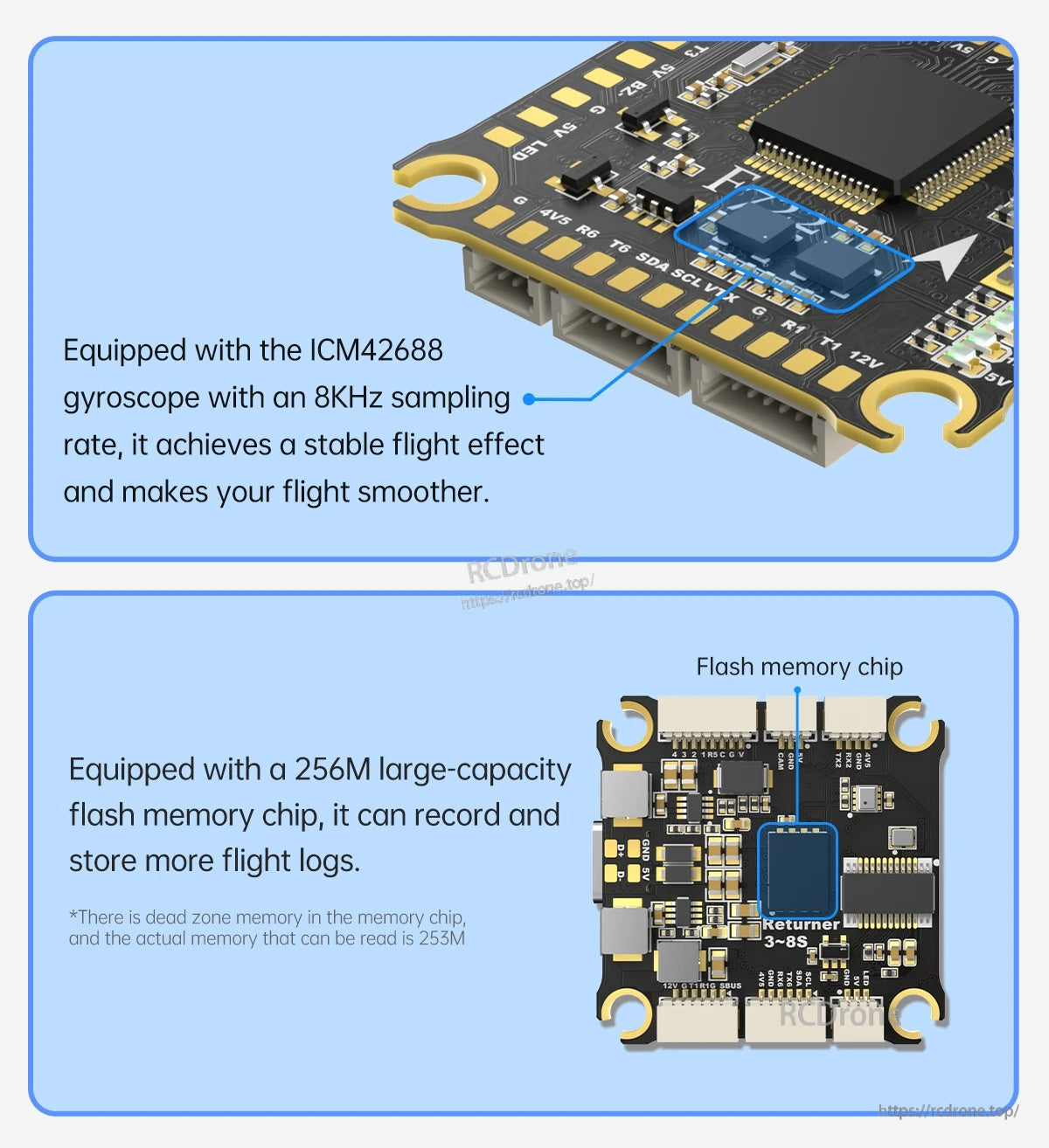 BrotherHobby Returner 3-8S F722 Betaflight Flight controller
