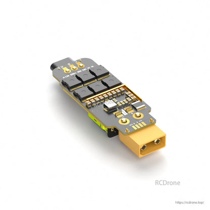 BrotherHobby Returner 6-12S 32Bit AM32 90A ESC, BrotherHobby Returner AM32 90A ESC module with XT90 connector and exposed surface-mount components