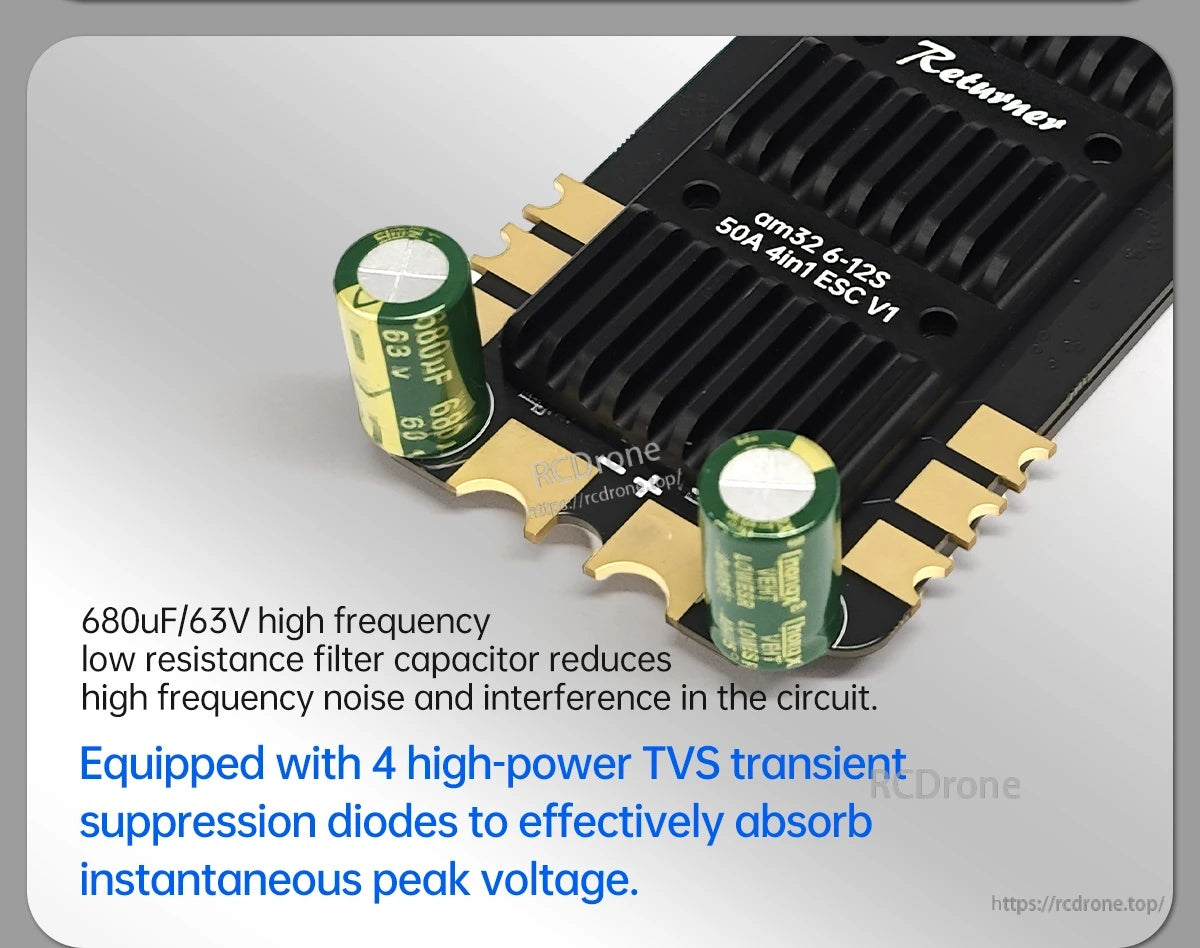 BrotherHobby Returner 6-12S 32Bit am32 50A(4IN1) ESC V1