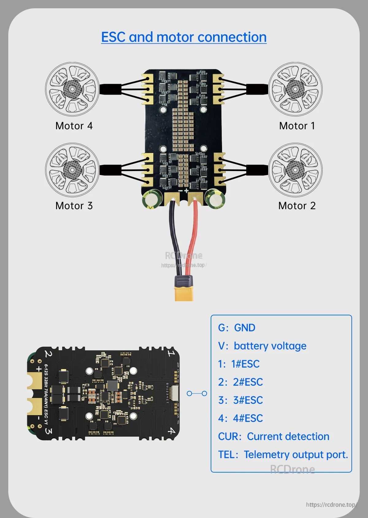 BrotherHobby Returner 6-12S 32Bit am32 70A(4IN1) ESC V1