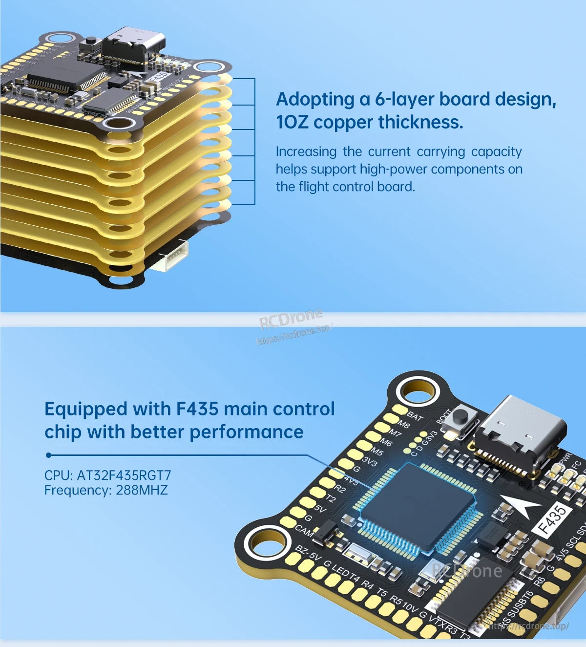 BrotherHobby Returner 3-8S F435 Betaflight Flight controller