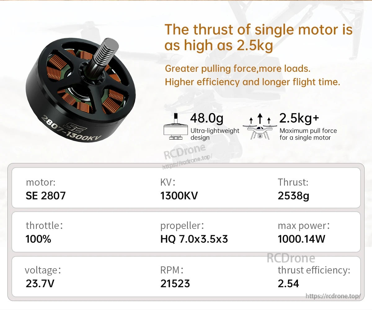 BrotherHobby SE 2807 1300KV Motor(CW)