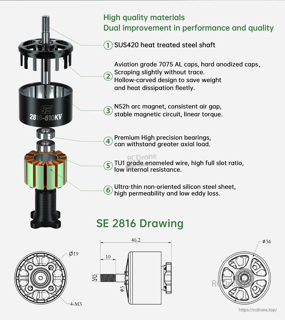 BrotherHobby SE 2816 810KV Motor(CW)