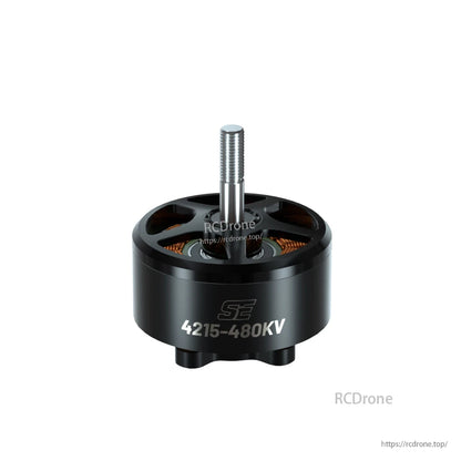 BrotherHobby SE 4215 480KV Motor, BrotherHobby SE 4215-480KV brushless drone motor with black can housing and threaded shaft
