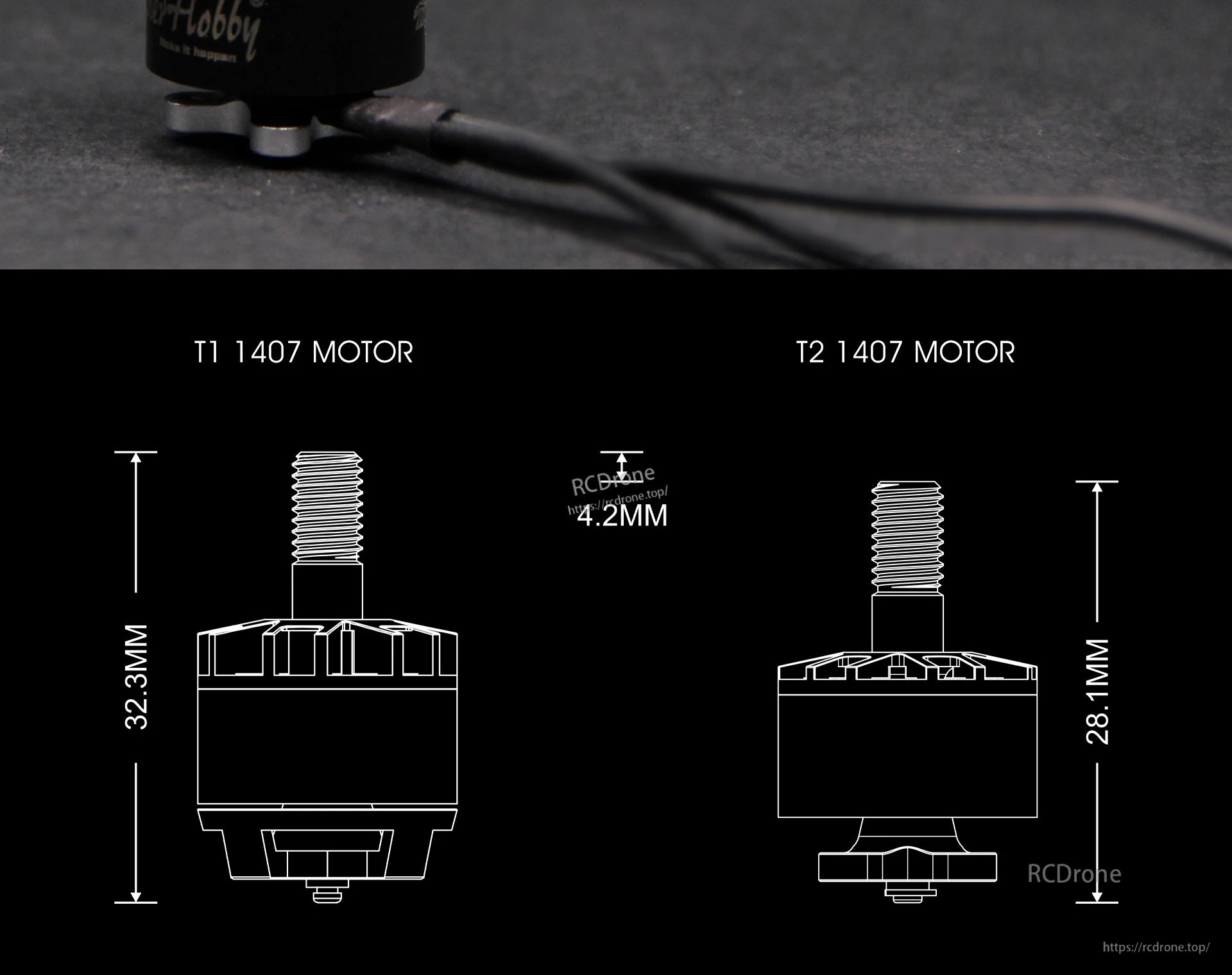 BrotherHobby Tornado T2 1407 2800KV/3600KV/4100KV Motor (CW)