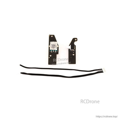 Button board and potentiometer assembly replacement set with two circuit boards and wiring harness