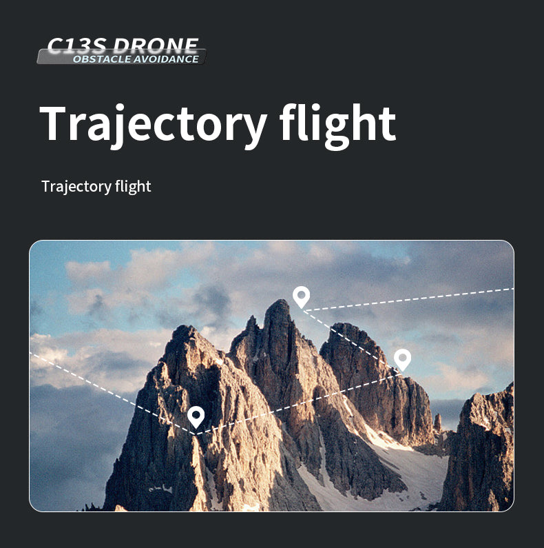 C13S Drone, Advanced drone with obstacle avoidance and trajectory flight for smooth navigation and top-notch aerial performance.