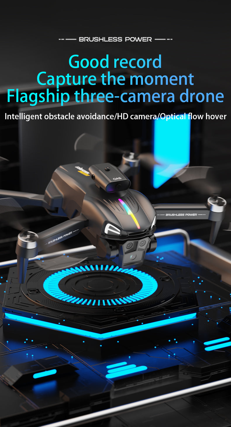 C15 Drone, Flagship drone with advanced features: brushless power, high-quality recordings, and intelligent obstacle avoidance.