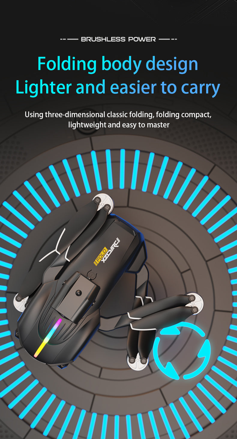 C15 Drone, Compact brushless drone with folding design for added portability.