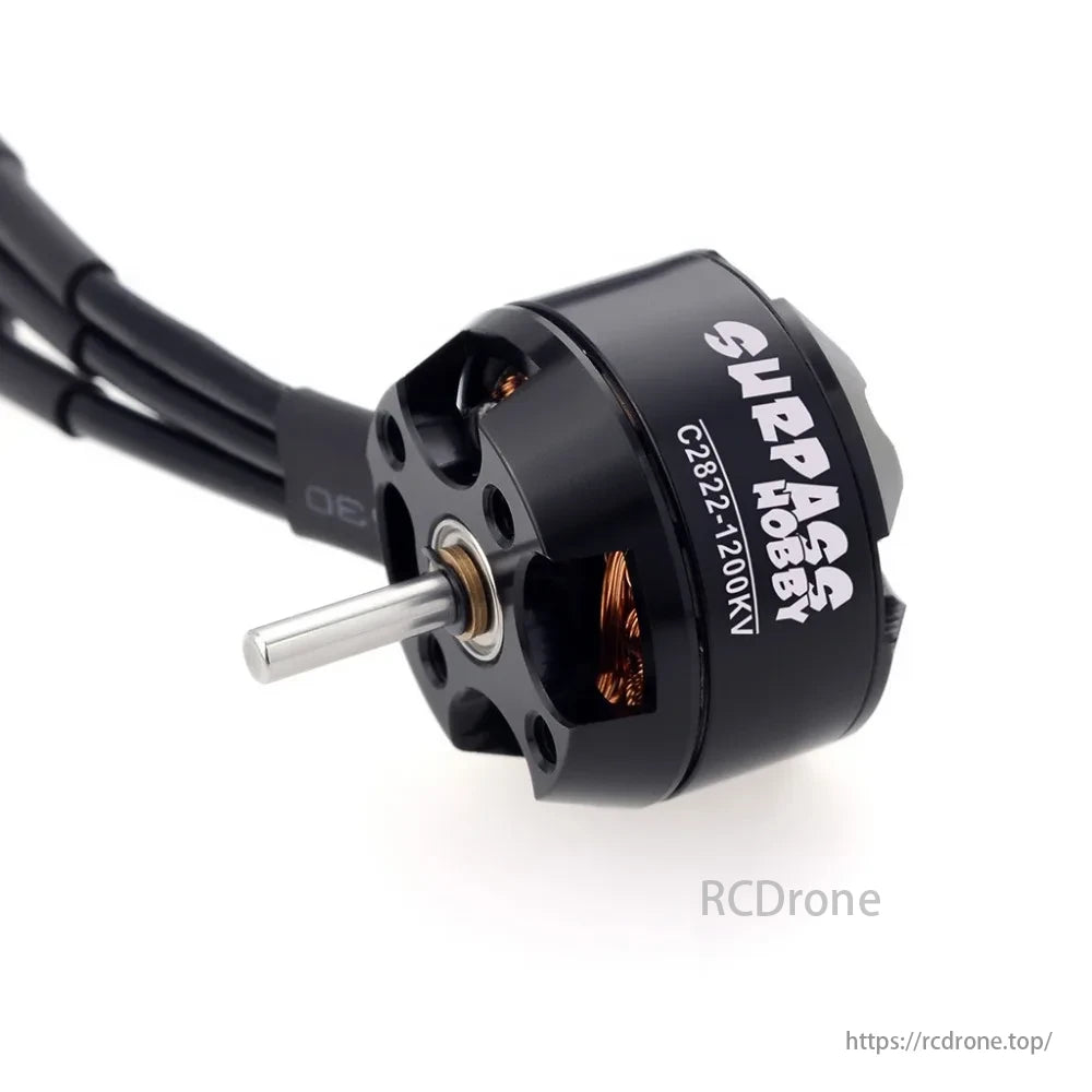 The SURPASS C2204 brushless motor offers high efficiency, responsiveness, and power for fixed-wing trainers, aerobatic planes, and lightweight RC aircraft.
