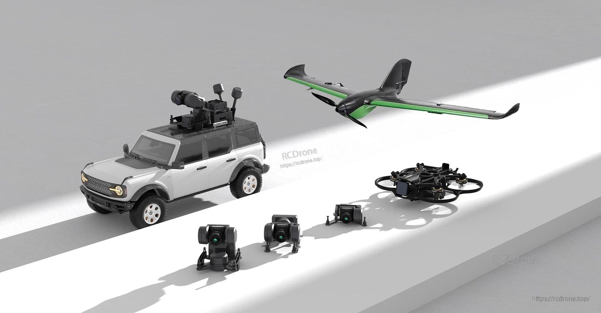 CADDXFPV GM1/GM2/GM3 Drone Gimbal, Control mode and sensitivity through Avatar goggles menu or via PWM/UART.