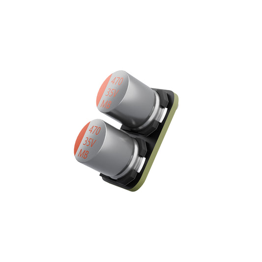 Flywoo CAP2-TVS ESC power filter board with dual 470µF 35V capacitors on compact PCB