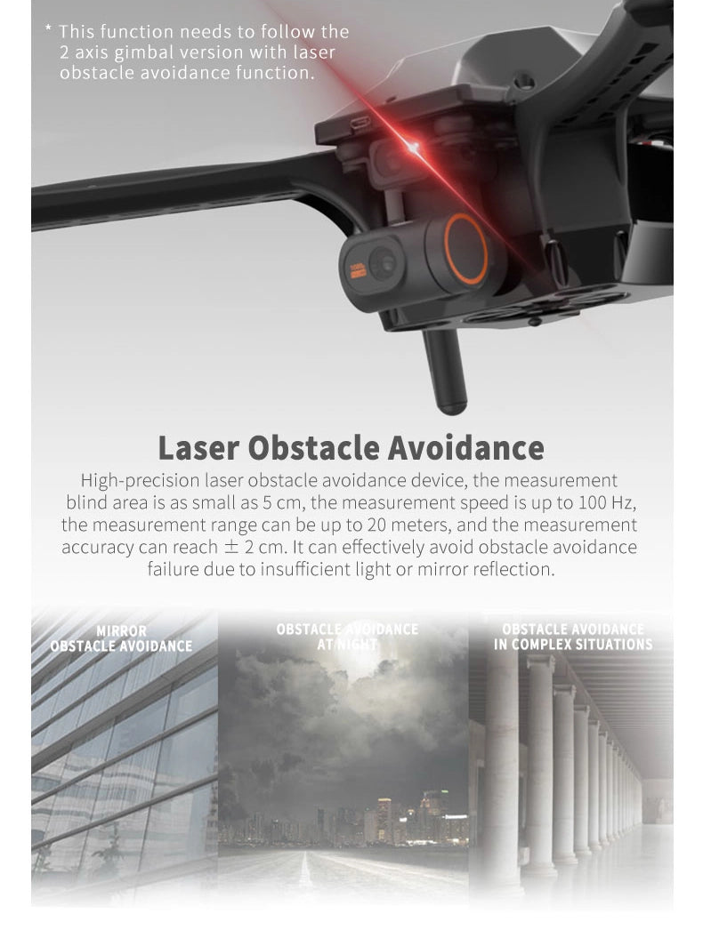 Skydroid MX450 Training Drone, laser obstacle avoidance device is a high-precision device . it can effectively avoid