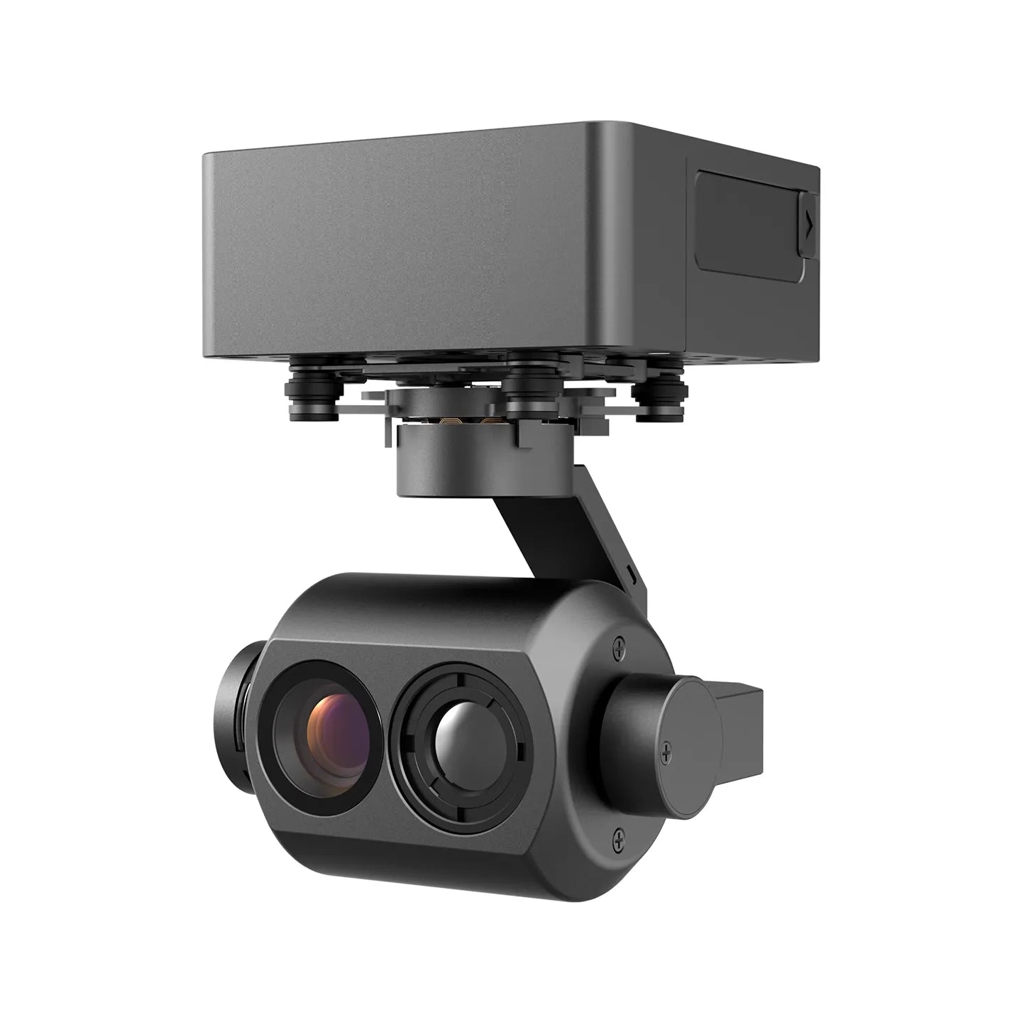 CTIC CGTD070B Çift Işıklı 3 Eksenli Drone Gimbal Kamerası 1080P Yıldız Işığı + 640×512 Termal Görüntüleme Mini Gimbal Pod