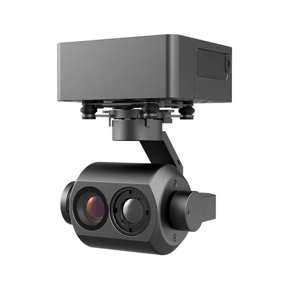CTIC CGTD070B Çift Işıklı 3 Eksenli Drone Gimbal Kamerası 1080P Yıldız Işığı + 640×512 Termal Görüntüleme Mini Gimbal Pod