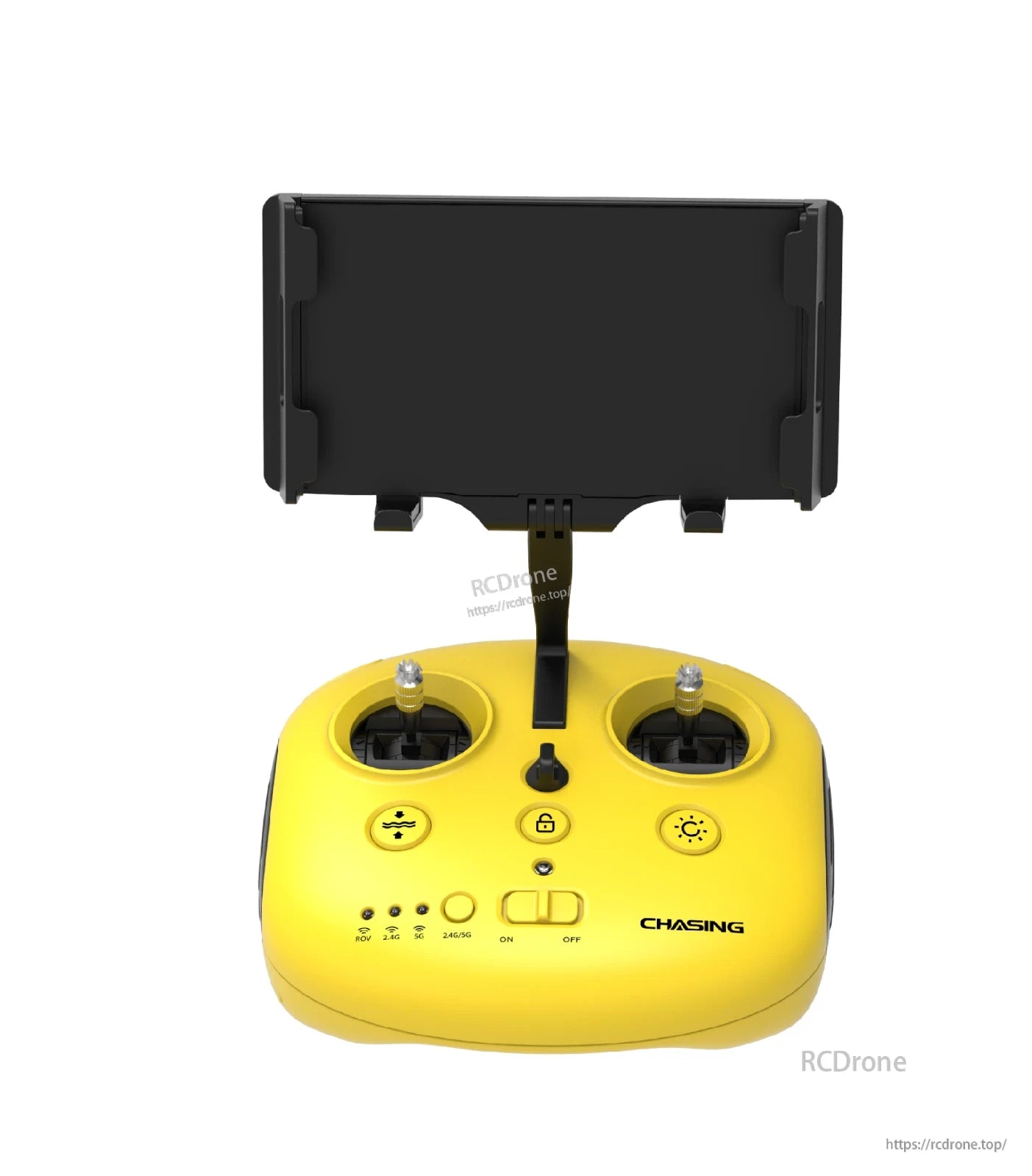 The CHASING M2 PRO MAX ROV features dual joysticks, a 4K camera, 8000lm lights, and a 5-port mount for versatile underwater exploration.