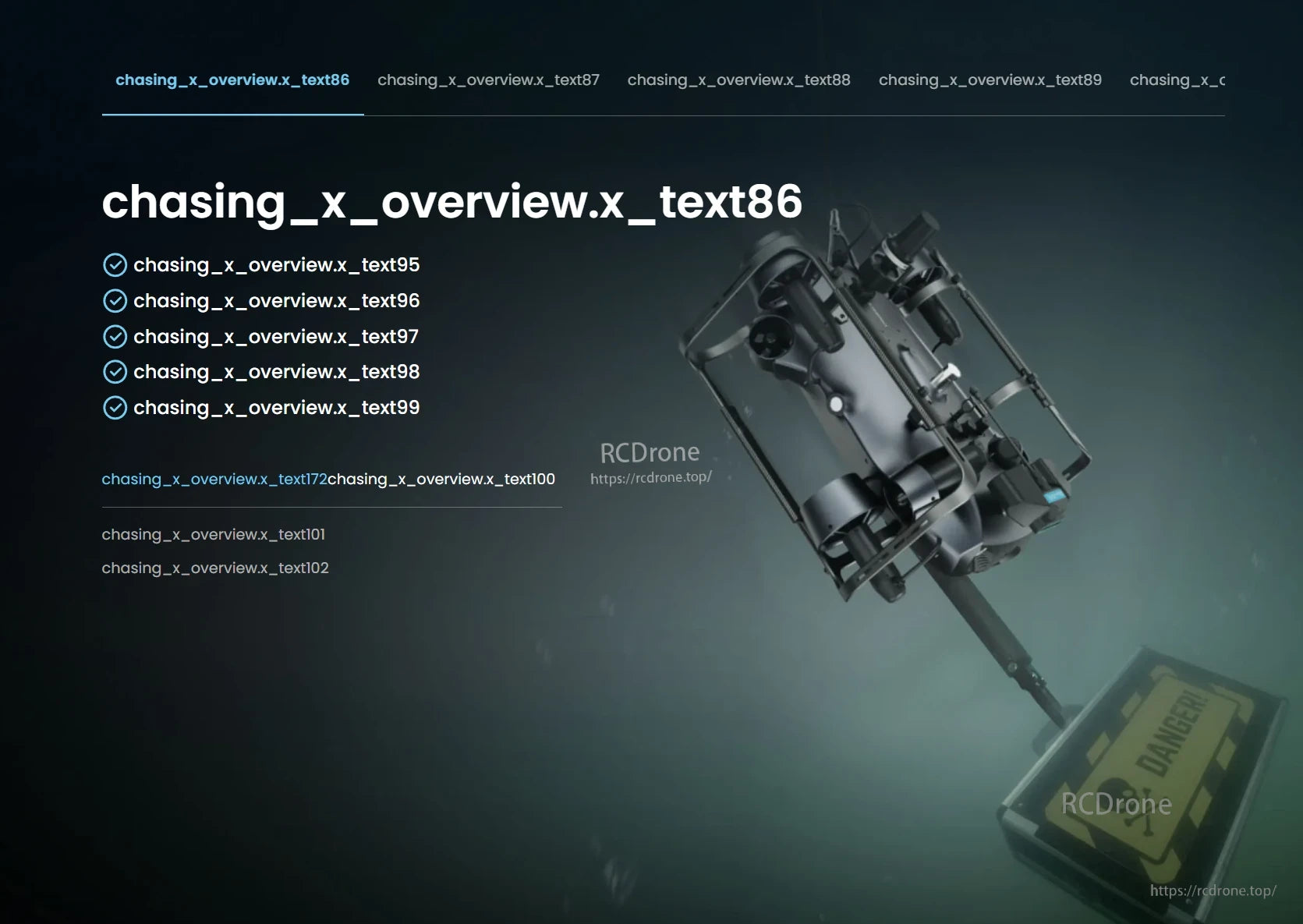 CHASING X Underwater ROV – 350 m Deep-Sea Drone, Underwater ROV reaches 350m with durable design, advanced sensors, and extreme-depth capability; hazardous zone warning indicates risky operation area.
