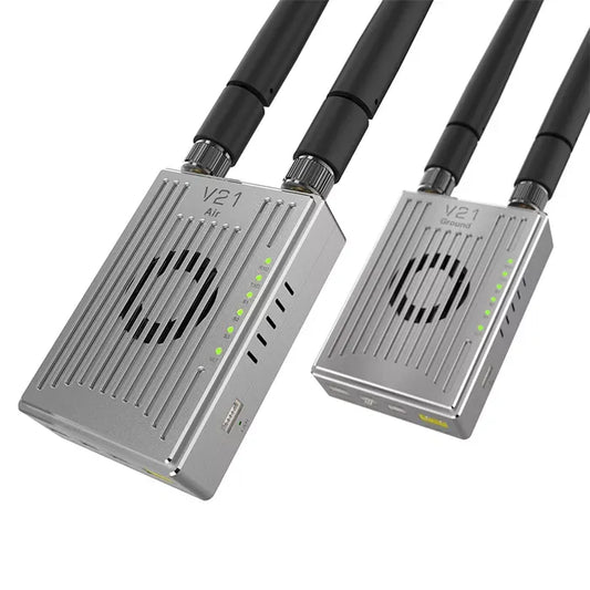 CHINOWING V21 RC Data Link, 800MHz/1.4GHz/2.4GHz, 15–17km LOS Video & Telemetry, Dual S-BUS, TTL/RS232