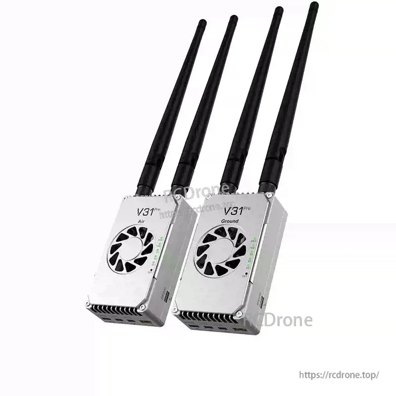 CHINOWING V31 Pro Video Telemetry, CHINOWING V31 Pro telemetry link operates at 800MHz/1.4GHz, offers 5km/50km range, supports LAN, SBUS, TTL/RS232, and includes Air and Ground units.