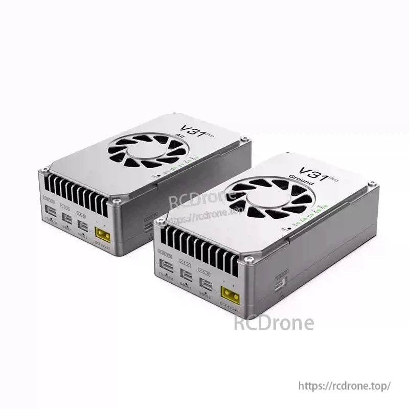 CHINOWING V31 Pro Video Telemetry, V31 Pro Air and Ground units with multiple ports and cooling fans