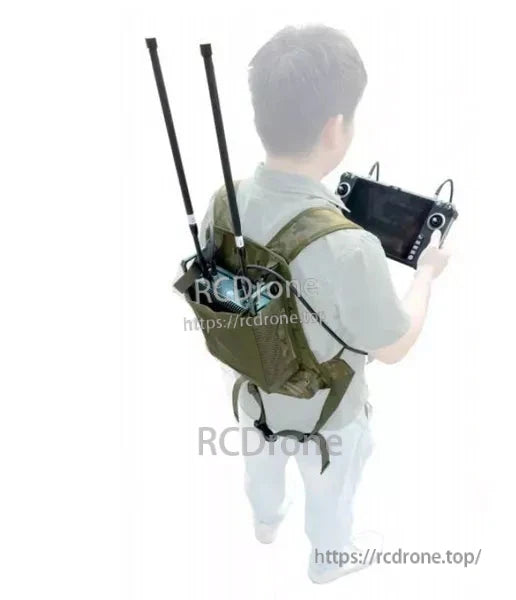 CHINOWING VB31 backpack radio offers 5-20km range, dual-band 800MHz/1.4GHz, LAN and SBUS support, under 300ms latency, ideal for video, data, and RC links.