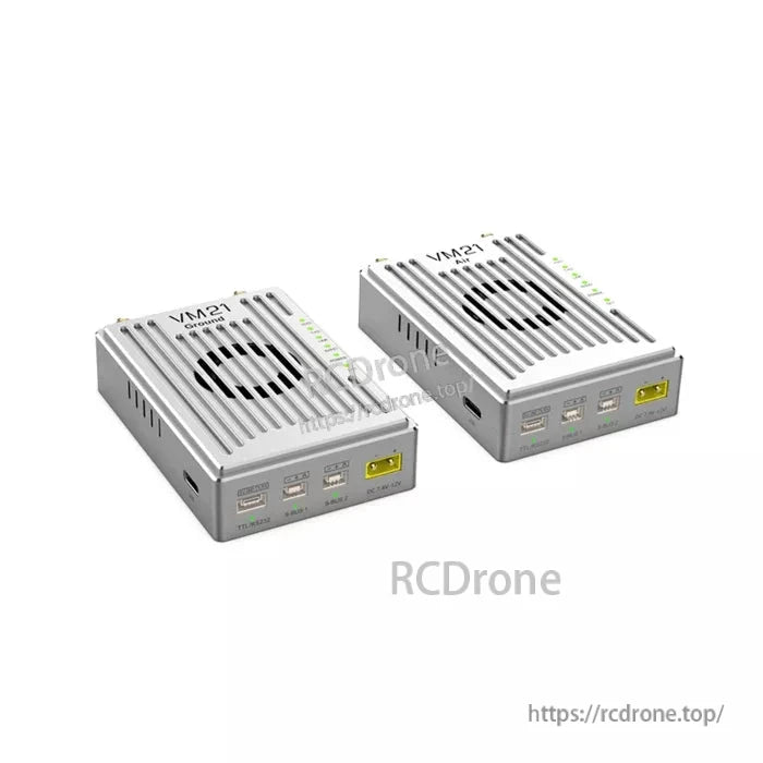 CHINOWING VM21 Mesh Network Video Radio Telemetry, CHINOWING VM21 mesh network radio offers 10km range, tri-band support (800MHz/1.4GHz/2.4GHz), and 20ms video latency for reliable drone telemetry and RC data transmission.