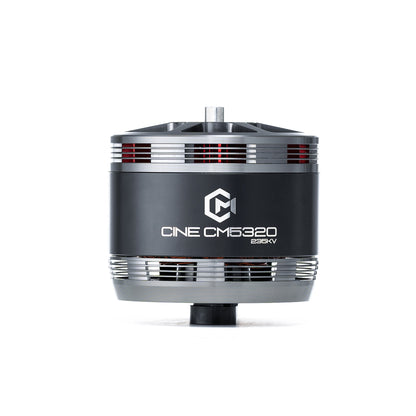 MAD CINE CM5320 V1.0 Cine FPV Motor, MAD CINE CM5320 V1.0 cine FPV brushless motor with black can, silver vent rings, and 265KV marking